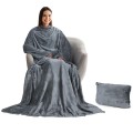 Fleece Travel Blanket with sleeve