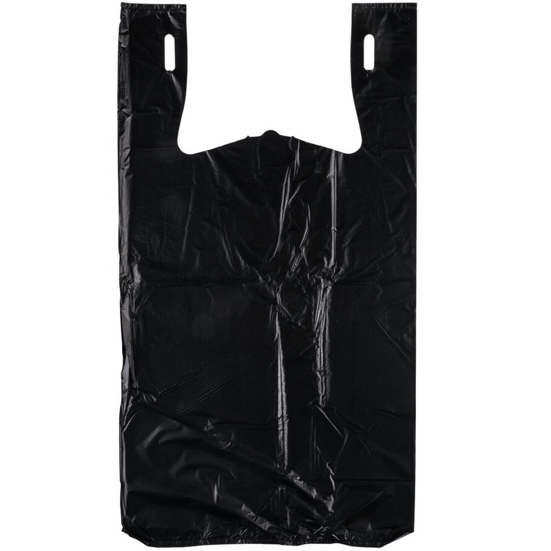 Wholesale Black Plastic Reusable Colorful Shopping Grocery Bag