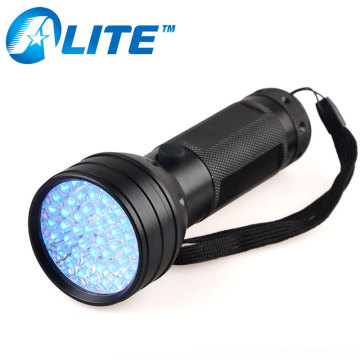 Aluminum Scorpion Hunting 395nm Black Light Ultra Violet 51 LED UV Flashlight