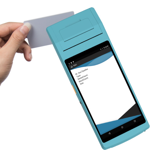 Low cost handhled android pos terminal with printer