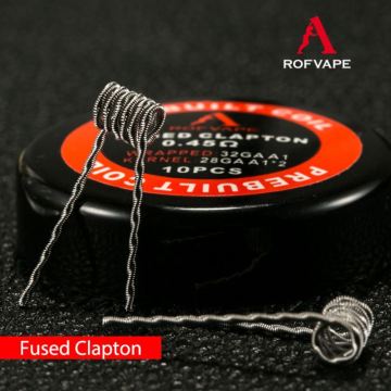 Cheap Box Mod Prebuilt Staple Staggered Fused Clapton Roll Coil Rofvape DIY Wire