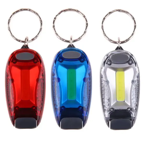 HENGBO-LED Keychain Flashlight COB safety running warning light