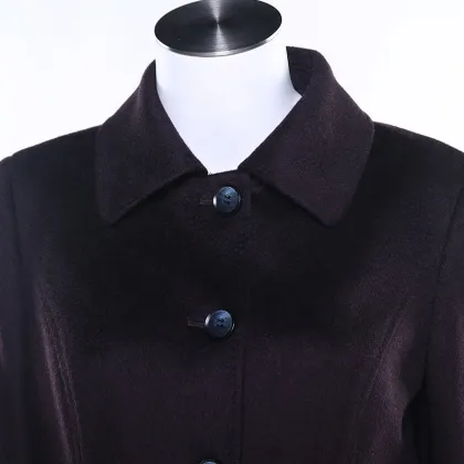 Color can be customized wool cashmere coat fabric single breasted wool coat long coat wool