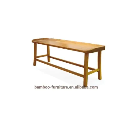 natural bamboo Long Bench Simple Style and modern European Style Bamboo Furniture