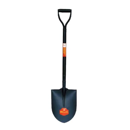 Black Round Nose Steel Shovel for Farming - S-503Y Africa