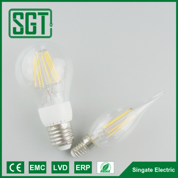UL SAA CE GS 4w 6w 8w 110lm/w 120V 220V led candle filament bulb light