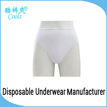 Wholesale Disposable Cotton Mens underwear Boxers In White for refugee