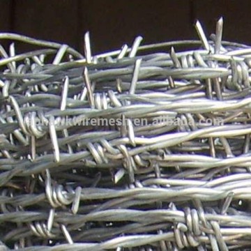 12*12 types 4 barbed Points Galvanized Surface Treatment iron barbed wire