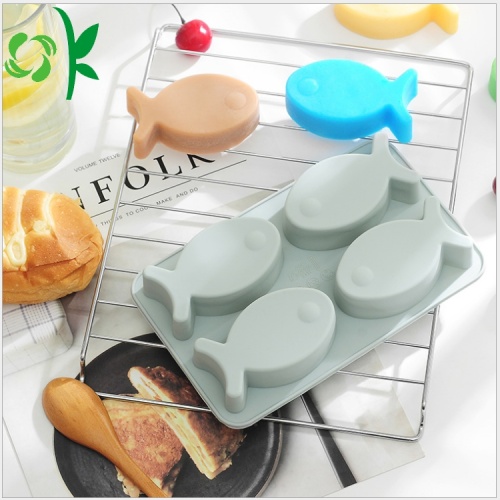 รูปร่างปลาซิลิโคน Bakeware ช็อกโกแลตสำหรับช็อกโกแลต