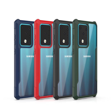 Transparent Hard Acrylic Phone Case for Samsung S23 Ultra, S22, S21 - TPU + Acrylic Bumper Case