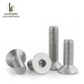 Шрубы з плоскай галоўкай з шасціграннай галоўкай 18-8 з нержавеючай сталі