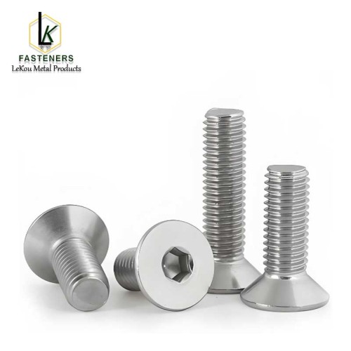 Шрубы з плоскай галоўкай з шасціграннай галоўкай 18-8 з нержавеючай сталі