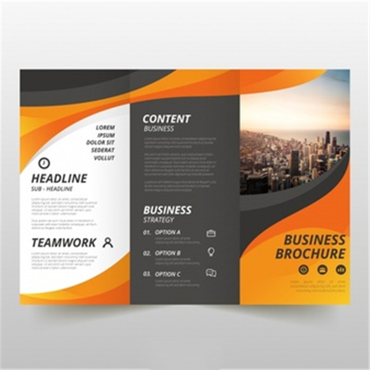 Tri Fold A4 Booklet Printing Colorful Company Brochure