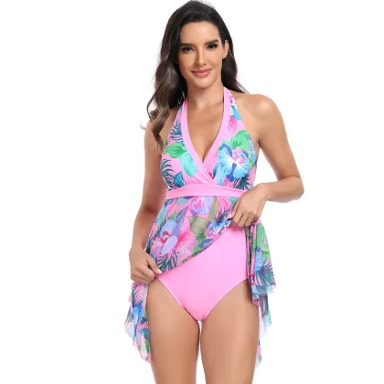 Elegant 2024 Print Design Swimwear: Swimsuits, Biquinis & Beachwear Cover-ups for Women