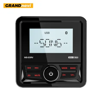 GRANDnavi Marin Radio: Bluetooth & AUX USB MP3 Player with Waterproof Subwoofer