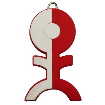 new fashion cute fishbone shape soft pvc colored zipper pull