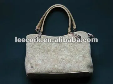 Fashion cork bag (#054) made of natural cork fabric