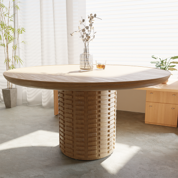 Mrs. Wood's Hot Sale: Premium, Recycled Pine Wooden Luxury Round Dining Table Sets for Your Living Room