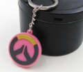 Promotion runda formen PVC Keyring