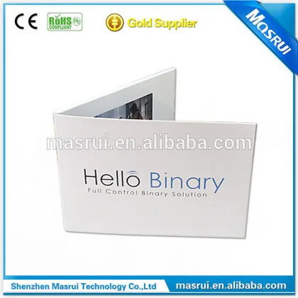 Video brochure/Video in print/Video book