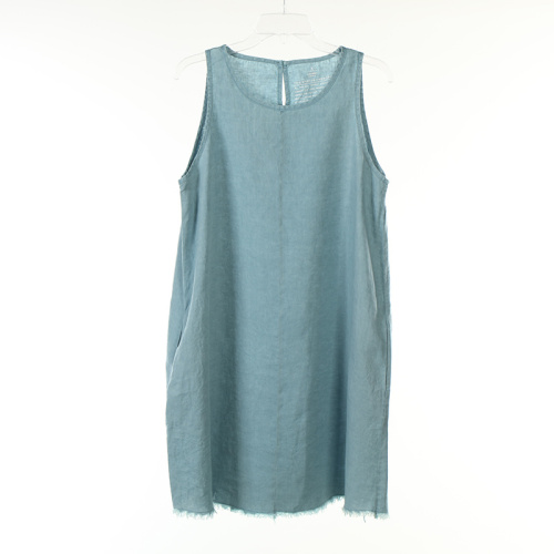 Garment Dye Line Dress with Bottom Brush