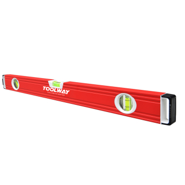 Professional 600mm Aluminum Spirit Level - Heavy Duty, Highly Visible Measuring Tool with Bubbles for Accuracy