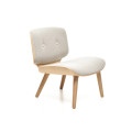 Nut lounge chair with ottoman