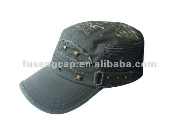 Military Cap/Hat Army Caps Hats Flat Top Cap With Patch
