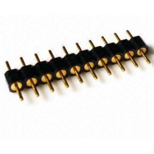 Conectores de pinos usinados 2,54 mm retos