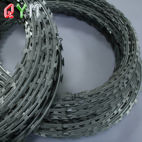 Concertina galvanizada de 450 mm Galvanized Razor Barbed Wire