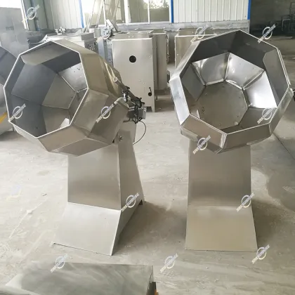 Stainless Steel Snack Seasoning Machine for Nuts, Peanuts, and Chips
