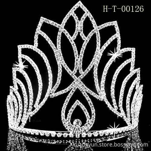 Hot sale tall tiara crown,pageant tiara crown wholesale