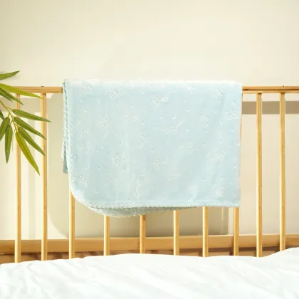 Wholesale Super Soft Double Layer Baby Flannel Blanket - Flourish New Design