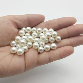 High Quality White Round ABS Freshwater Pearl Loose Pearls