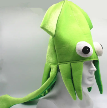 Green Novelty Octopus Hat for Adult Costume Parties and Decorations