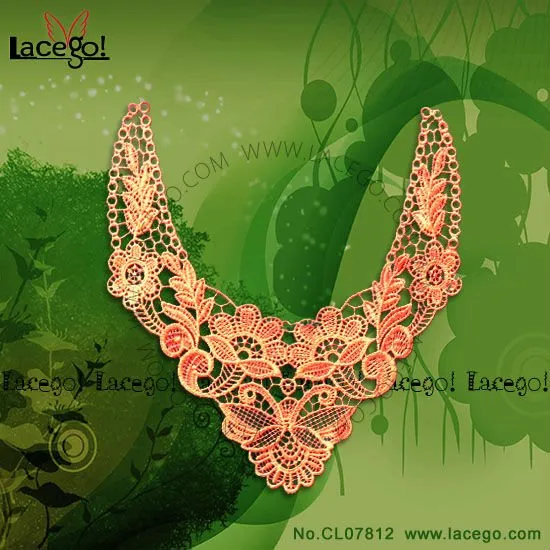 Factory wholesale cotton embroidery collar lace