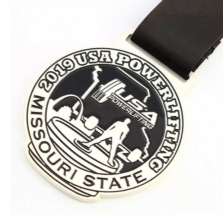 Diseño personalizado Round Shape Powerlifting Sport Medal