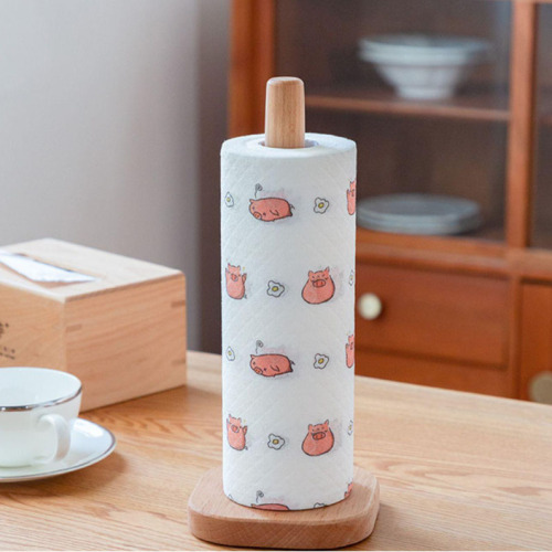 Paper towel Rack solid wood Paper roll Holder