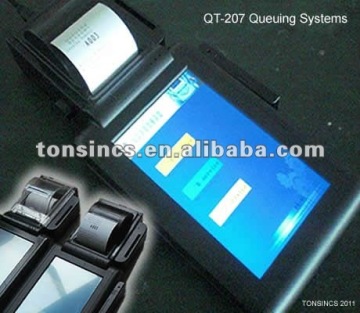 7" Touch handheld tablet Wifi Mini Printer Kiosk for QMS