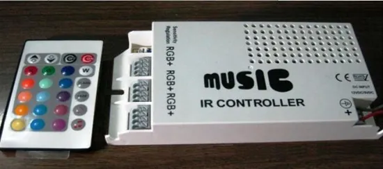 24 Key Ir Wireless 5050 Spotlight Rgb Strip Led Music Controller With Remote 5a 12v