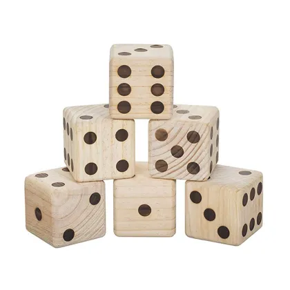 Extra Large Wooden Dice: Perfect Outdoor Lawn Games for Adults