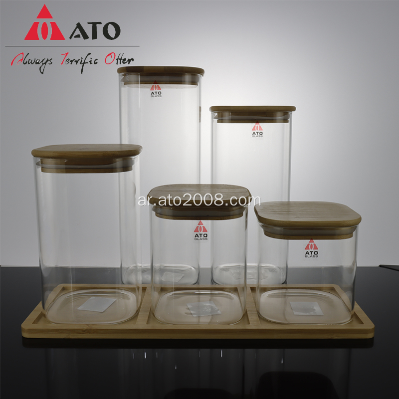 Ato High Borosilicate Glass Tea Storage Bateer