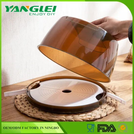 Premium Large Round Portable Cake Carrier with Locking Lid and Handle