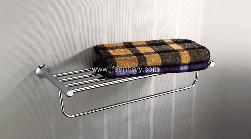 Wall Hung Chrome Double Layer Towel Rack