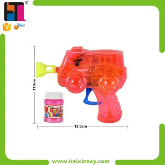 Summer Toys Friction Small Transparency Bubble Gun With Light