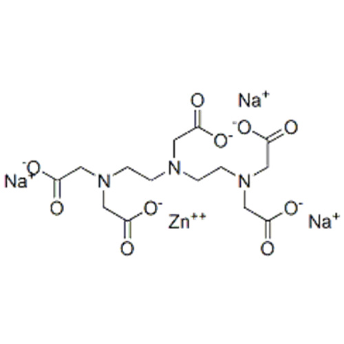 trinatrium [N, N-bis [2- [bis (carboxylatomethyl) amino] ethyl] glycinato (5 -)] zinkaat (3-) CAS 11082-38-5