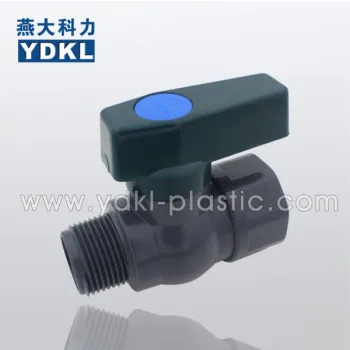 2016 new style male and female PVC Ball Valve (Handle type 2)