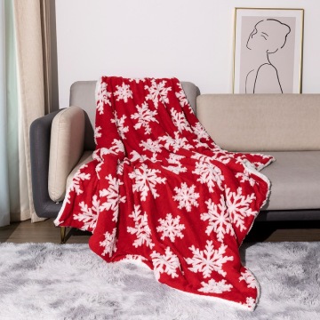 Tùy chỉnh mô hình bông tuyết Giáng sinh Jacquard Chăn - rúc vào mùa đông ấm áp với phong cách