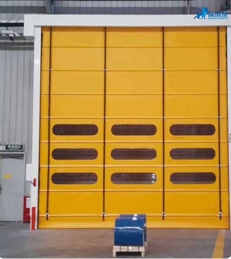 Porta de empilhamento de alta velocidade à prova de poeira