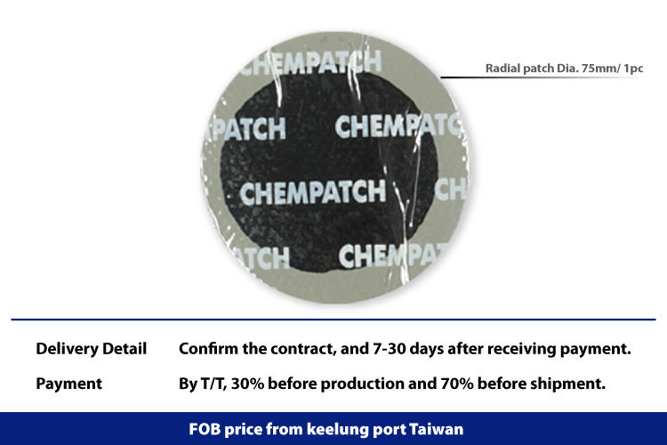 Dia75mm Radial patch for truck tire repair patch